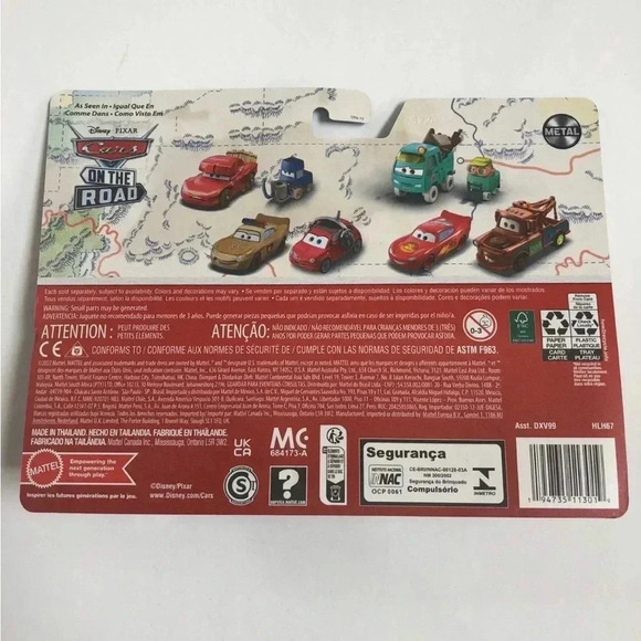 Disney Pixar Cars - 2-pack - Gearsten Marshall & Marc Sondtimer - BRAND NEW!! - Picture 2 of 3